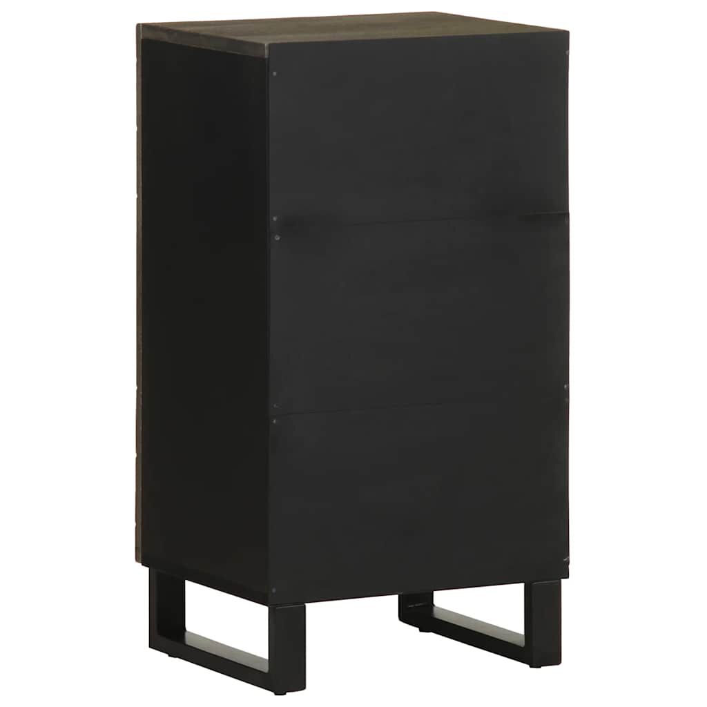 vidaXL Σκευοθήκη μαύρο 40x33x75 cm μασίφ ξύλο Μάνγκο