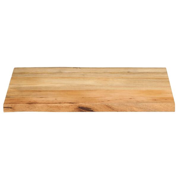 vidaXL Επιφάνεια Τραπεζιού 80x60x3,8 εκ. Live Edge Μασίφ Ξύλο Μάνγκο