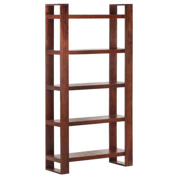 vidaXL Βιβλιοθήκη Καφέ Μελί 85 x 30 x 166 εκ. από Μασίφ Ξύλο Ακακίας