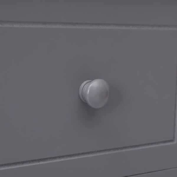 vidaXL Ντουλάπι με 10 Συρτάρια Γκρι 113 x 30 x 79 εκ. από Ξύλο