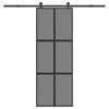 vidaXL &Sigma;&upsilon;&rho;ό&mu;&epsilon;&nu;&eta; &pi;ό&rho;&tau;&alpha; &mu;&epsilon; &sigma;&epsilon;&tau; &upsilon;&lambda;&iota;&kappa;&omicron;ύ 76x205 cm &alpha;&pi;ό &gamma;&upsilon;&alpha;&lambda;ί&&Alpha;&lambda;&omicron;&upsilon;&mu;ί&nu;&iota;&omicron;