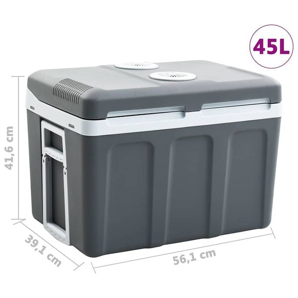 vidaXL Ψυγείο Φορητό Θερμοηλεκτρικό 40 Λίτρα 12 V 230 V