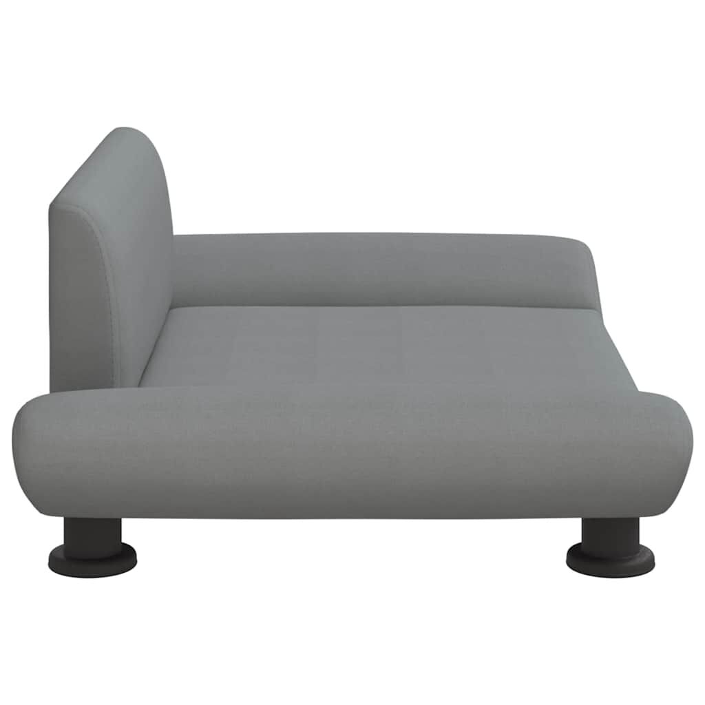 vidaXL Κρεβάτι Σκύλου Ανοιχτό Γκρι 70x45x28 εκ. Υφασμάτινο