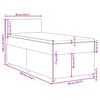 vidaXL &Kappa;&rho;&epsilon;&beta;ά&tau;&iota; Boxspring &mu;&epsilon; &Sigma;&tau;&rho;ώ&mu;&alpha; &Mu;&alpha;ύ&rho;&omicron; 90x190 &epsilon;&kappa;.&Upsilon;&phi;&alpha;&sigma;&mu;ά&tau;&iota;&nu;&omicron;