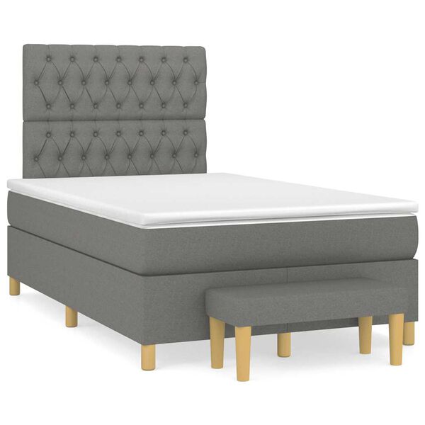 vidaXL &Kappa;&rho;&epsilon;&beta;ά&tau;&iota; Boxspring &mu;&epsilon; &Sigma;&tau;&rho;ώ&mu;&alpha; &Sigma;&kappa;&omicron;ύ&rho;&omicron; &Gamma;&kappa;&rho;&iota; 120x190 &epsilon;&kappa; &Upsilon;&phi;&alpha;&sigma;&mu;ά&tau;&iota;&nu;&omicron;