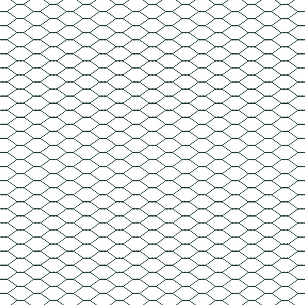 vidaXL Φράκτης Έξιγωνο Πράσινο 0.8x50 μ Ατσάλι