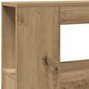 vidaXL LED κεφαλάρι Artisan Oak 140x18,5x103,5 cm Κατασκευασμένο ξύλο