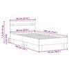 vidaXL Πλαίσιο Κρεβατιού artisan δρυς 90 x 190 cm Επεξεργασμένο ξύλο