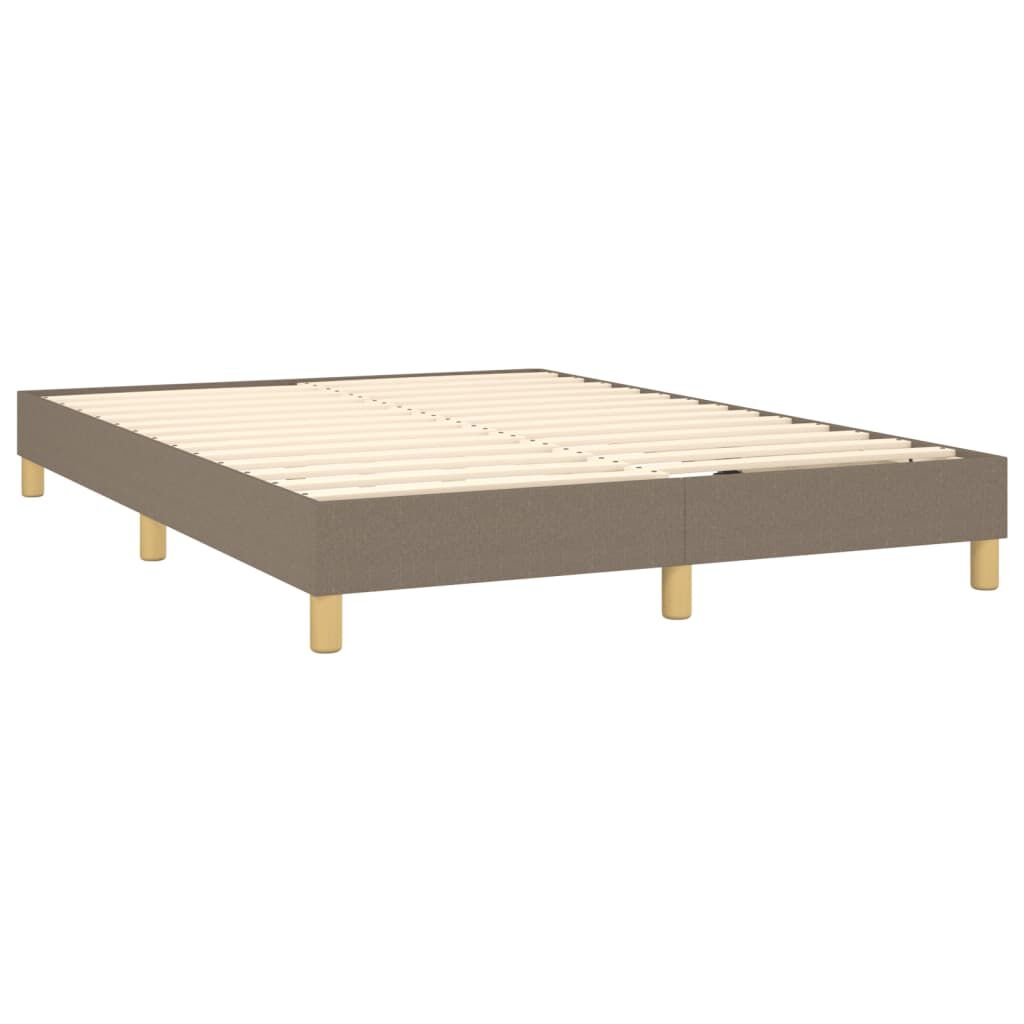 vidaXL Σκελετός Κρεβατιού Χωρίς Στρώμα Taupe 140x200 εκ. Υφασμάτινο