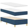 vidaXL Κρεβάτι με ελατήρια με στρώμα Μπλε 80 x 200 cm ύφασμα