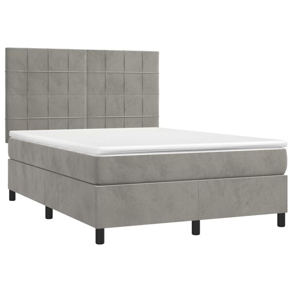 vidaXL &Kappa;&rho;&epsilon;&beta;ά&tau;&iota; Boxspring &mu;&epsilon; &Sigma;&tau;&rho;ώ&mu;&alpha; &Alpha;&nu;&omicron;&iota;&chi;&tau;ό &Gamma;&kappa;&rho;&iota; 140x200 &epsilon;&kappa;. &Beta;&epsilon;&lambda;&omicron;ύ&delta;&iota;&nu;&omicron;