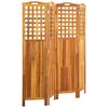 vidaXL Διαχωριστικό Δωματίου 4 Πάνελ 161x2x170 εκ. Μασίφ Ξύλο Ακακίας