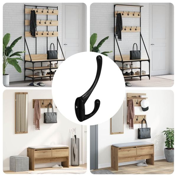 vidaXL &Kappa;&rho;&epsilon;&mu;ά&sigma;&tau;&rho;&alpha; &Rho;&omicron;ύ&chi;&omega;&nu; 12 pcs &Mu;&alpha;ύ&rho;&omicron; 102 x 29 x 47mm &Zeta;&alpha;&chi;&alpha;&rho;&omicron;&chi;ά&lambda;&kappa;&omicron;&sigmaf;