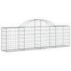 vidaXL Συρματοκιβώτια Τοξωτά 4 τεμ. 200x30x60/80 εκ. Γαλβαν. Ατσάλι
