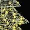 vidaXL Χριστουγεννιάτικο Δέντρο με 100 LED Θερμό λευκό 120 cm Ακρυλικό