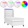 vidaXL &Kappa;&rho;&epsilon;&beta;ά&tau;&iota; Boxspring &mu;&epsilon; &Sigma;&tau;&rho;ώ&mu;&alpha; & LED &Lambda;&epsilon;&upsilon;&kappa;ό 100x200 &epsilon;&kappa;. &Sigma;&upsilon;&nu;&theta;. &Delta;έ&rho;&mu;&alpha;