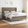 vidaXL &Kappa;&rho;&epsilon;&beta;ά&tau;&iota; Boxspring &mu;&epsilon; &Sigma;&tau;&rho;ώ&mu;&alpha; Taupe 160x200 &epsilon;&kappa;. &Upsilon;&phi;&alpha;&sigma;&mu;ά&tau;&iota;&nu;&omicron;