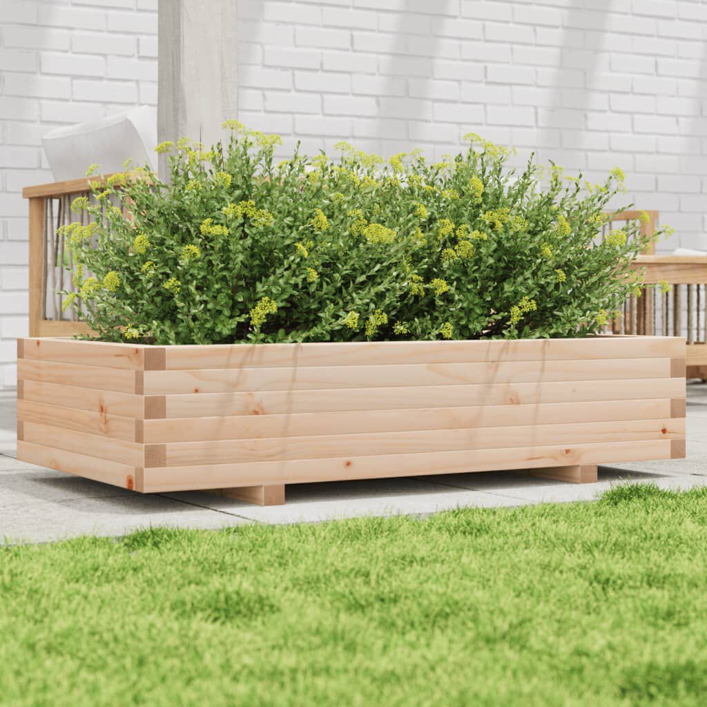vidaXL Ζαρντινιέρα Κήπου 110x60x26,5 εκ από Μασίφ Ξύλο Πεύκου