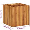vidaXL Ζαρντινιέρα Υπερυψωμένη 50 x 50 x 50 εκ. από Μασίφ Ξύλο Ακακίας