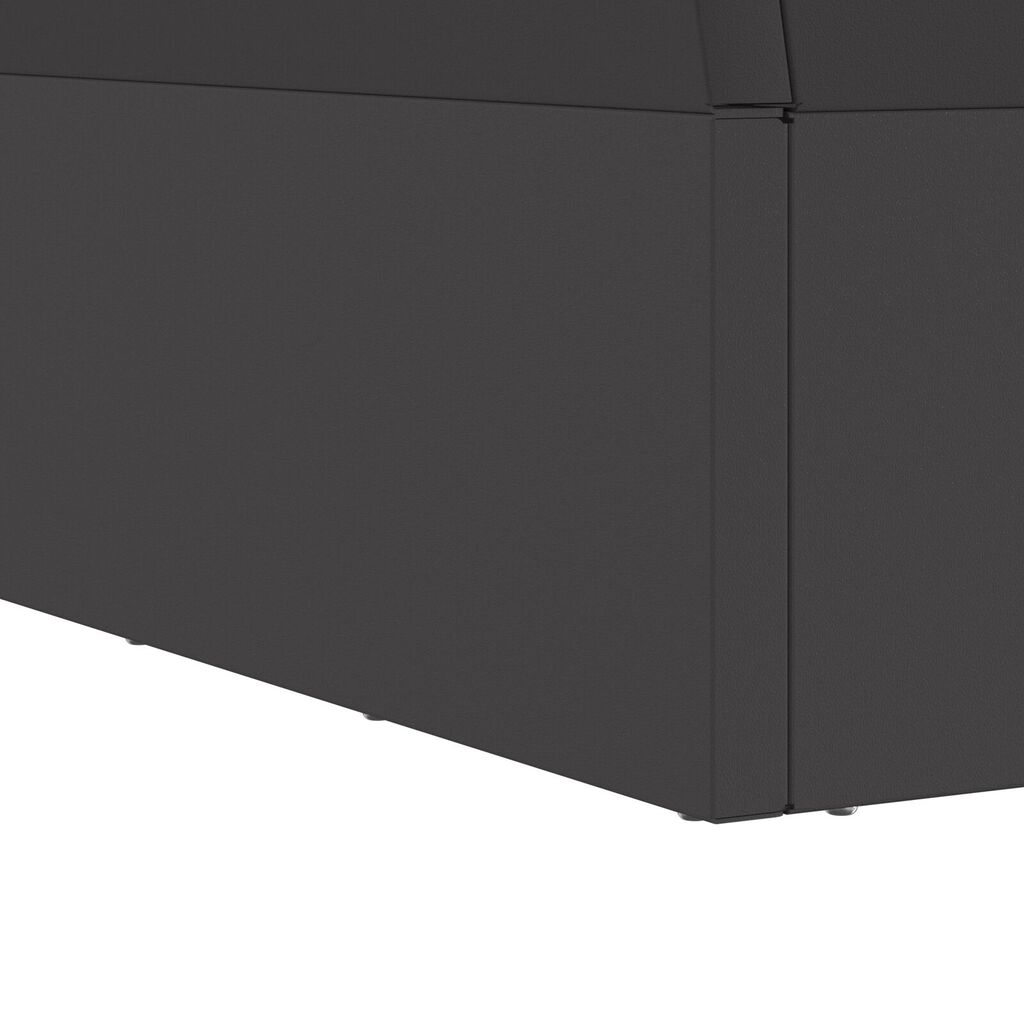 vidaXL Τζάκι Τετράγωνο Μαύρο 60x60x35 εκ. Ατσάλι