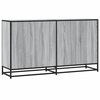 vidaXL Sideboard Grey Sonoma 134x35x76 cm Ξύλινο μηχανουργικό ξύλο
