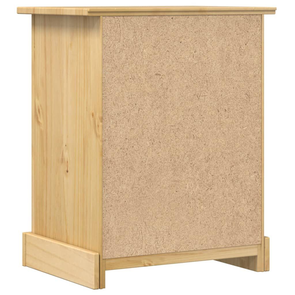 vidaXL Κομοδίνο Corona 53x39x66 εκ. από Μασίφ Ξύλο Πεύκου
