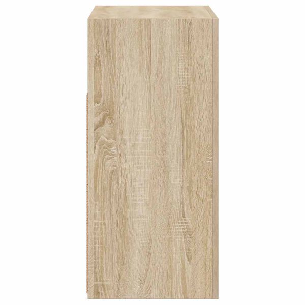 vidaXL Ντουλάπι με LED Sonoma Δρυς 80 x 35 x 75 εκ.