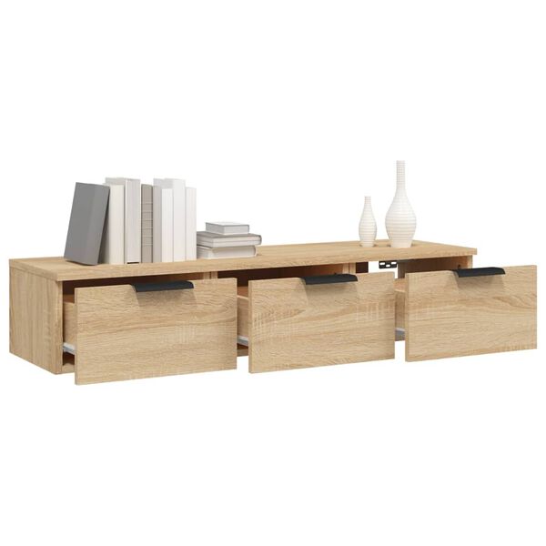vidaXL Ντουλάπι Τοίχου Sonoma Δρυς 102x30x20 εκ. Επεξεργασμένο Ξύλο