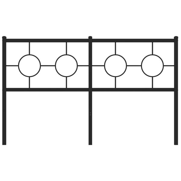 vidaXL Κεφαλάρι Μαύρο 135 εκ. Μεταλλικό