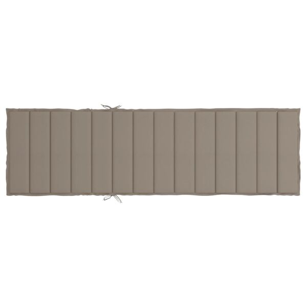 vidaXL Μαξιλάρι Ξαπλώστρας Taupe 200 x 60 x 3εκ. από Ύφασμα Oxford