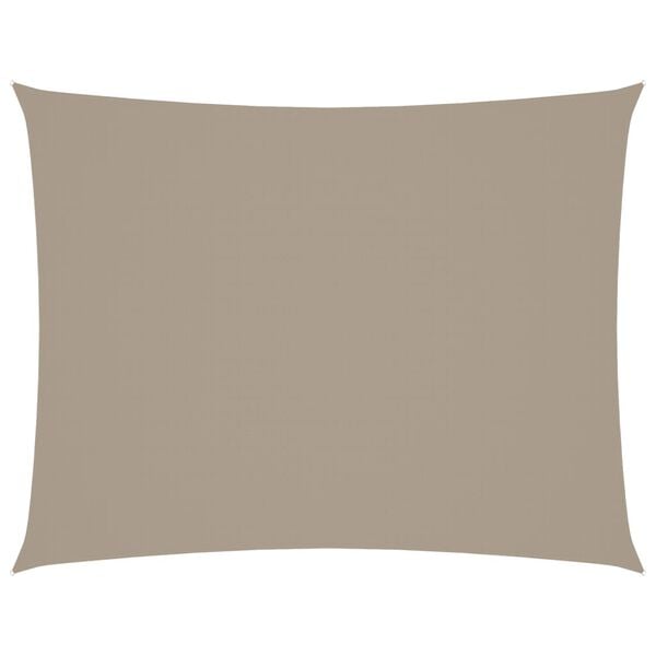 vidaXL Πανί Σκίασης Ορθογώνιο Taupe 3 x 4,5 μ. από Ύφασμα Oxford