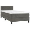 vidaXL &Kappa;&rho;&epsilon;&beta;ά&tau;&iota; Boxspring &mu;&epsilon; &Sigma;&tau;&rho;ώ&mu;&alpha; & LED &Sigma;&kappa;. &Gamma;&kappa;&rho;&iota; 80x200 &epsilon;&kappa;. &Beta;&epsilon;&lambda;&omicron;ύ&delta;&iota;&nu;&omicron;