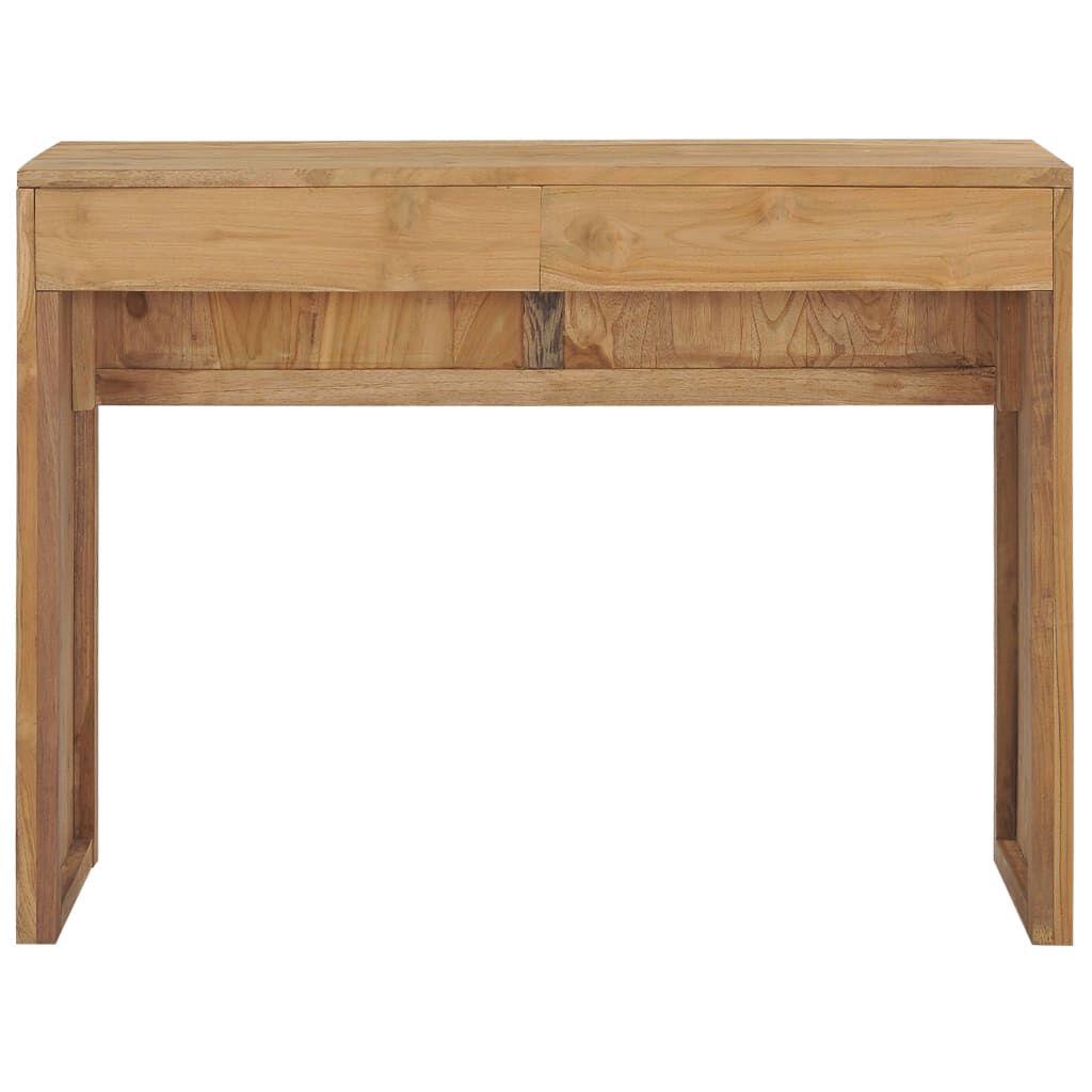 vidaXL Τραπέζι Κονσόλα 100 x 35 x 75 εκ. από Μασίφ Ξύλο Teak