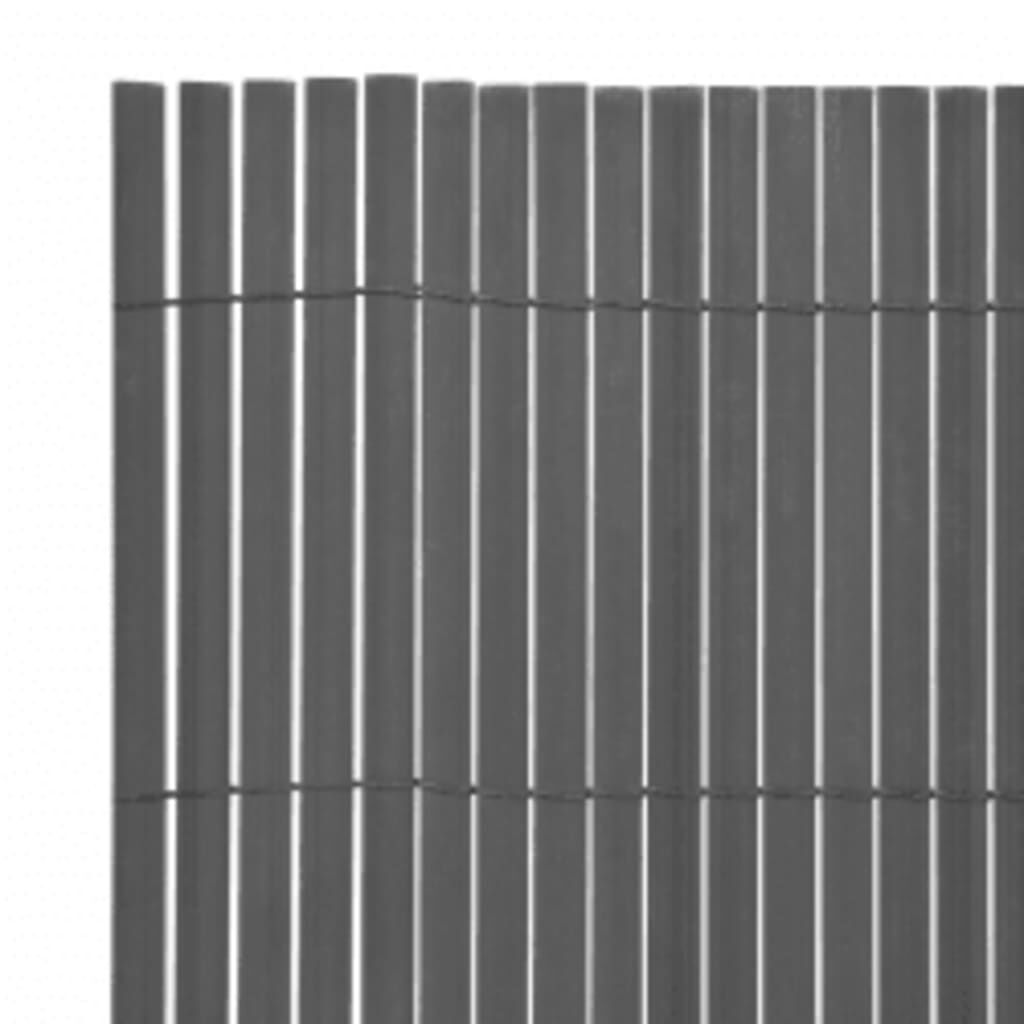 vidaXL Περίφραξη Κήπου Διπλής Όψης Γκρι 110 x 400 εκ.