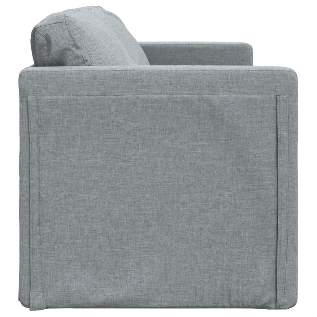 vidaXL Καναπές-Κρεβάτι Δαπέδου 2 σε 1 Αν. Γκρι 112x174x55 εκ. Ύφασμα