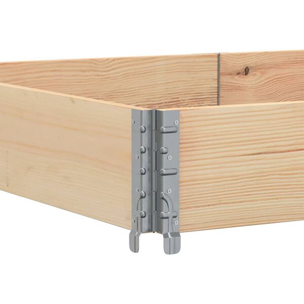 vidaXL Κολάρα Παλέτας 3 τεμ. 150x100 εκ. από Μασίφ Ξύλο Πεύκου