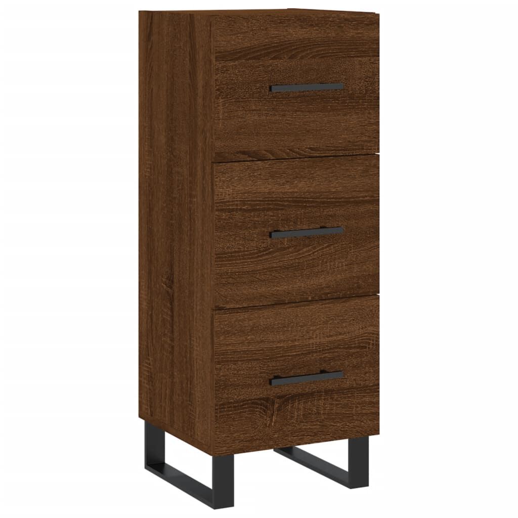 vidaXL Ντουλάπι Καφέ Δρυς 34,5 x 34 x 90 εκ. Επεξεργασμένο Ξύλο