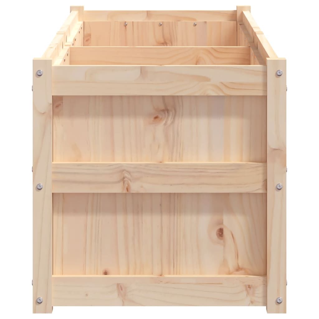vidaXL Ζαρντινιέρα 150 x 50 x 50 εκ. από Μασίφ Ξύλο Πεύκου