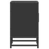 vidaXL Κομοδίνο Μαύρο 40x31x50 cm Κατασκευασμένο ξύλο και μέταλλο