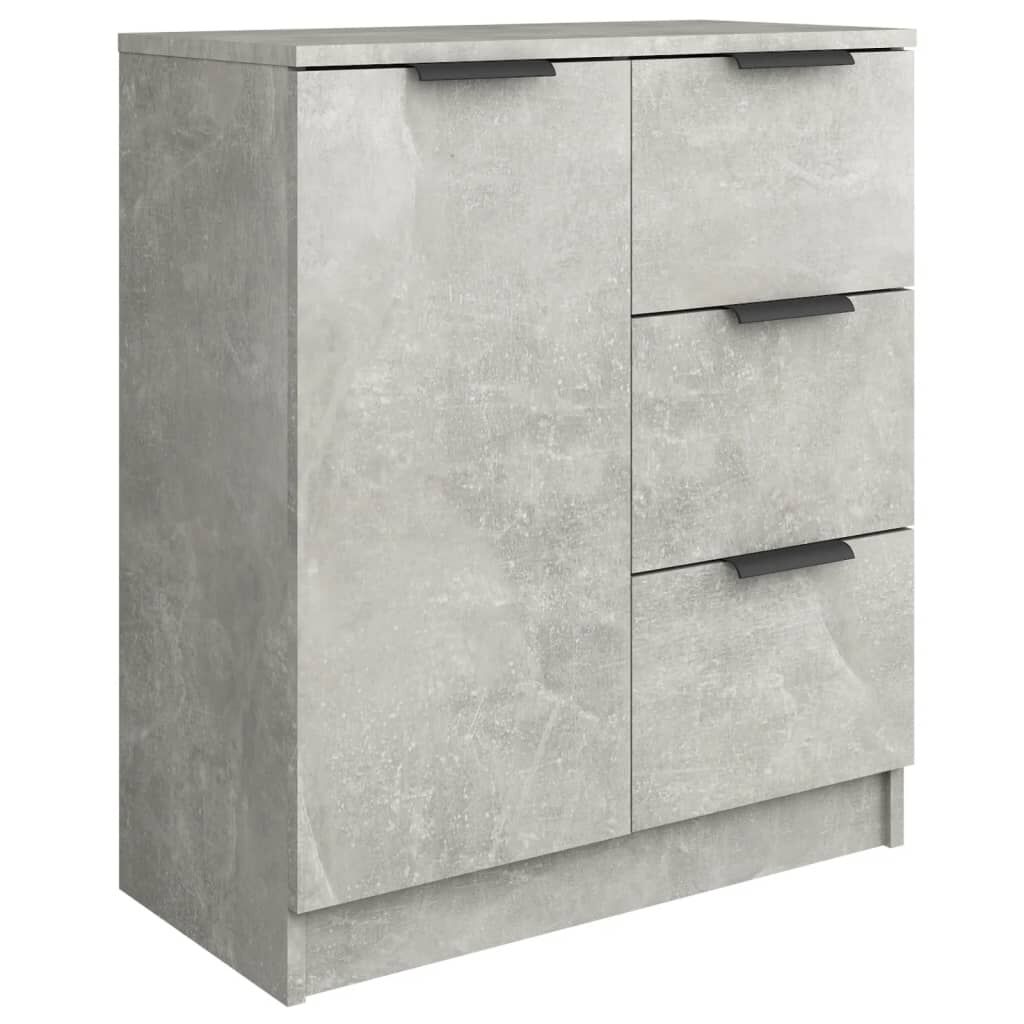 vidaXL Συρταριέρα Γκρι Σκυροδέματος 60x30x70 εκ. Επεξεργασμένο Ξύλο