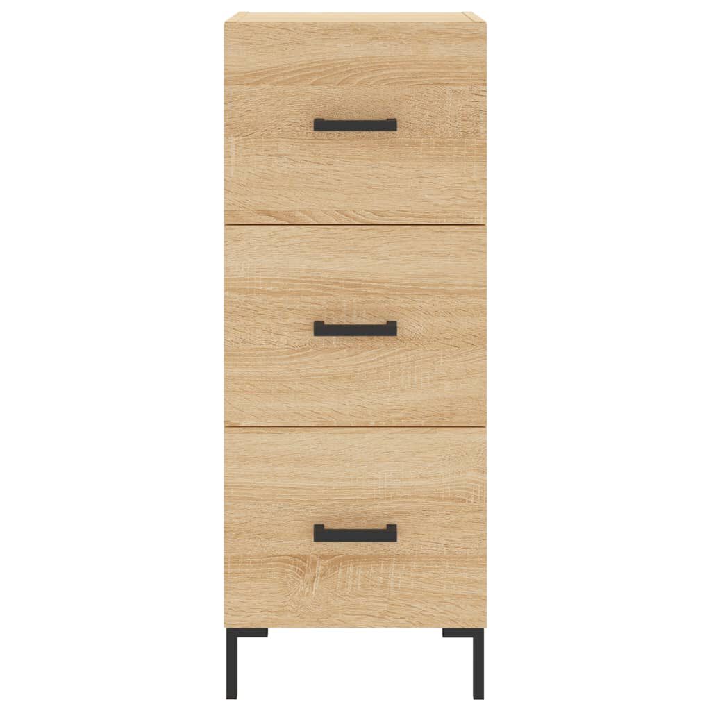 vidaXL Μπουφές Sonoma δρυς 34,5 x 34 x 180 εκ. από Επεξεργασμένο Ξύλο