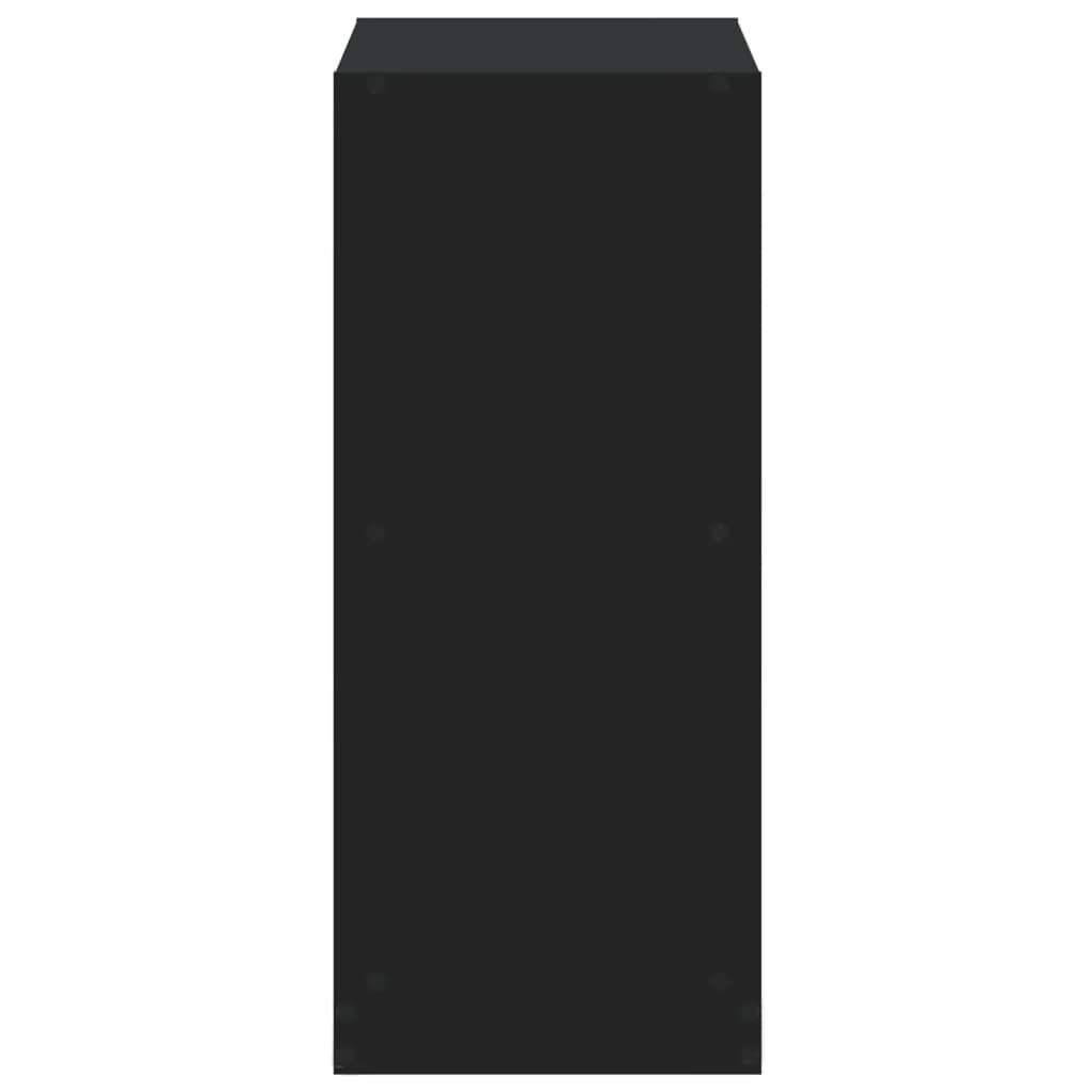 vidaXL Βιβλιοθήκη Μαύρη 68,5 x 32 x 75 εκ. από Επεξεργασμένο Ξύλο