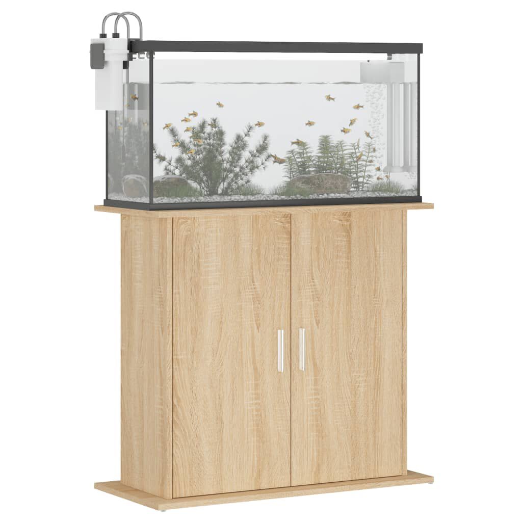 vidaXL Βάση Ενυδρείου Sonoma Δρυς 81x36x73 εκ. από Επεξεργασμένο Ξύλο