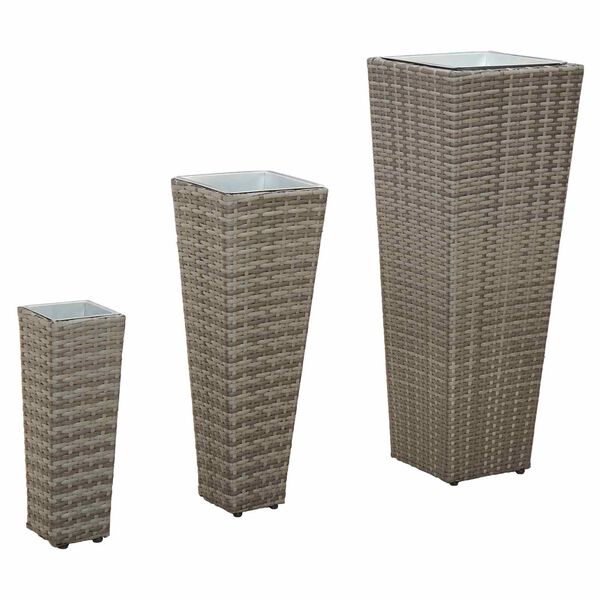 vidaXL &Sigma;&epsilon;&tau; &Upsilon;&pi;&alpha;ί&theta;&rho;&iota;&alpha;&sigmaf; &Chi;&rho;ή&sigma;&eta;&sigmaf; 3 pcs &Mu;έ&tau;&alpha;&lambda;&lambda;&omicron;