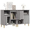 vidaXL Ντουλάπι 2 τεμ. Γκρι Sonoma 60x35x70 εκ. από Επεξεργασμένο Ξύλο