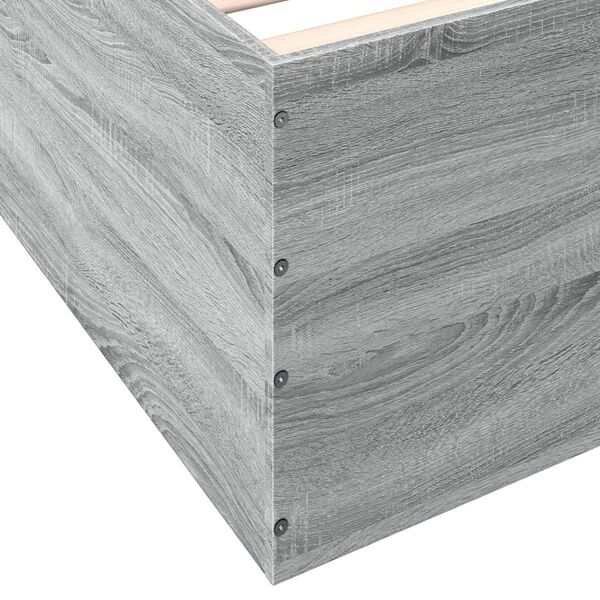vidaXL Πλαίσιο Κρεβατιού Γκρι Sonoma 120x200 εκ. Επεξεργασμένο Ξύλο