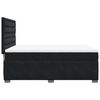 vidaXL Κρεβάτι Boxspring με Στρώμα Μαύρο 140x190 εκ. Βελούδινο