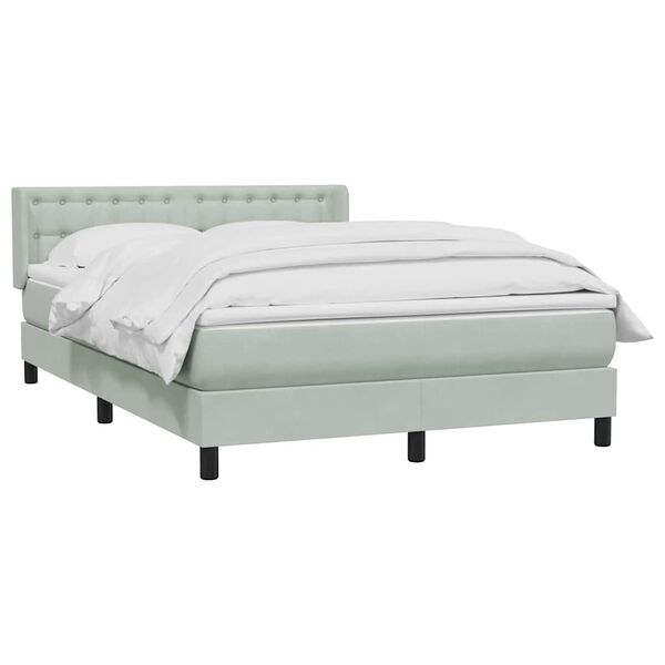 vidaXL &Kappa;&rho;&epsilon;&beta;ά&tau;&iota; Boxspring &mu;&epsilon; &Sigma;&tau;&rho;ώ&mu;&alpha; &Alpha;&nu;&omicron;&iota;&chi;&tau;ό &Gamma;&kappa;&rho;&iota; 140x210 &epsilon;&kappa;. &Beta;&epsilon;&lambda;&omicron;ύ&delta;&iota;&nu;&omicron;
