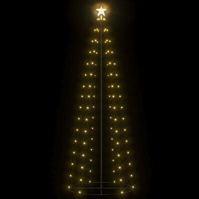 vidaXL Δέντρο από Φωτάκια 100 LED Θερμό Λευκό Φως 70 x 180 εκ.