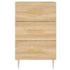 vidaXL Κομοδίνο Sonoma Δρυς 40 x 40 x 66 εκ. από Επεξεργασμένο Ξύλο